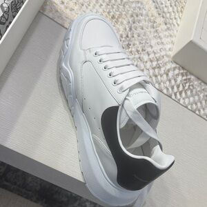 Alexander McQueen White and Black Sneakers